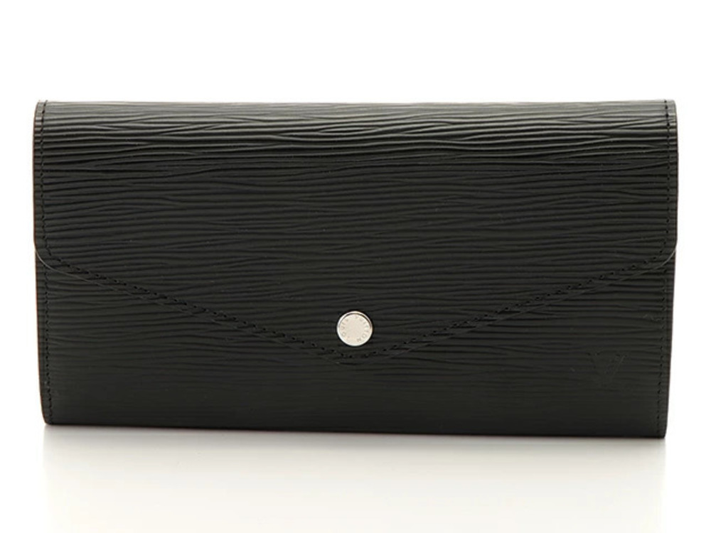 LOUIS VUITTON Long Wallet Portefeuille Sarah Epi Noir Black